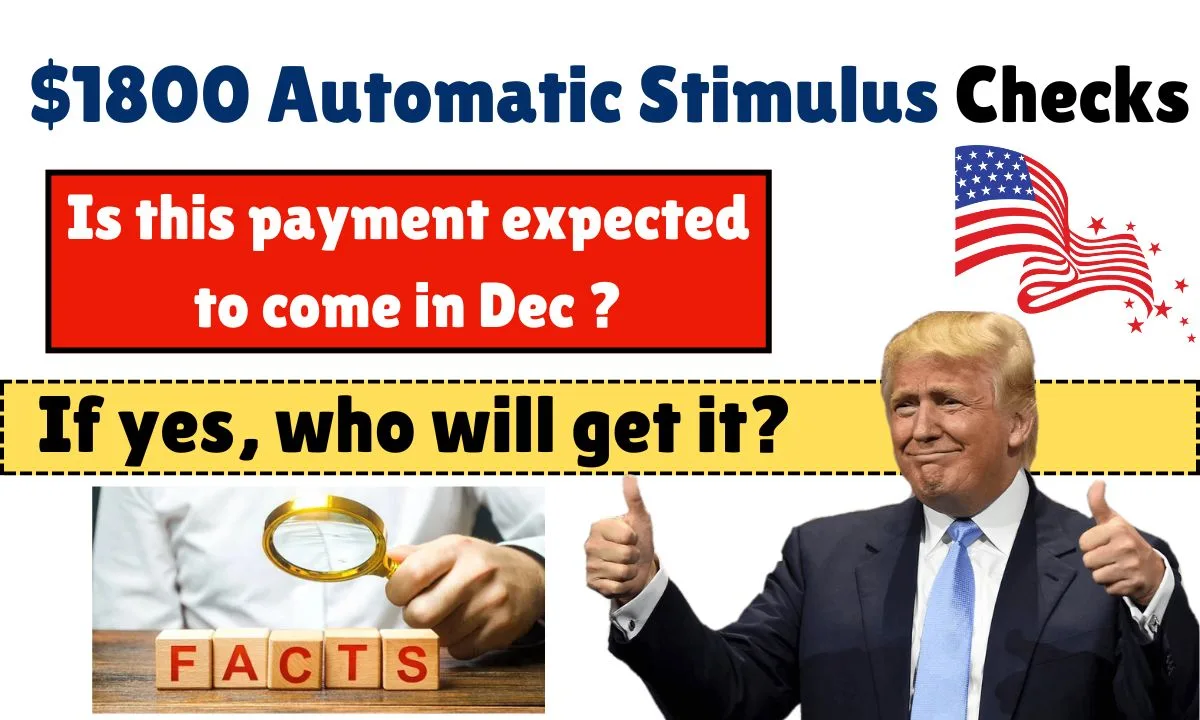 $1800 Automatic Stimulus Checks 2024