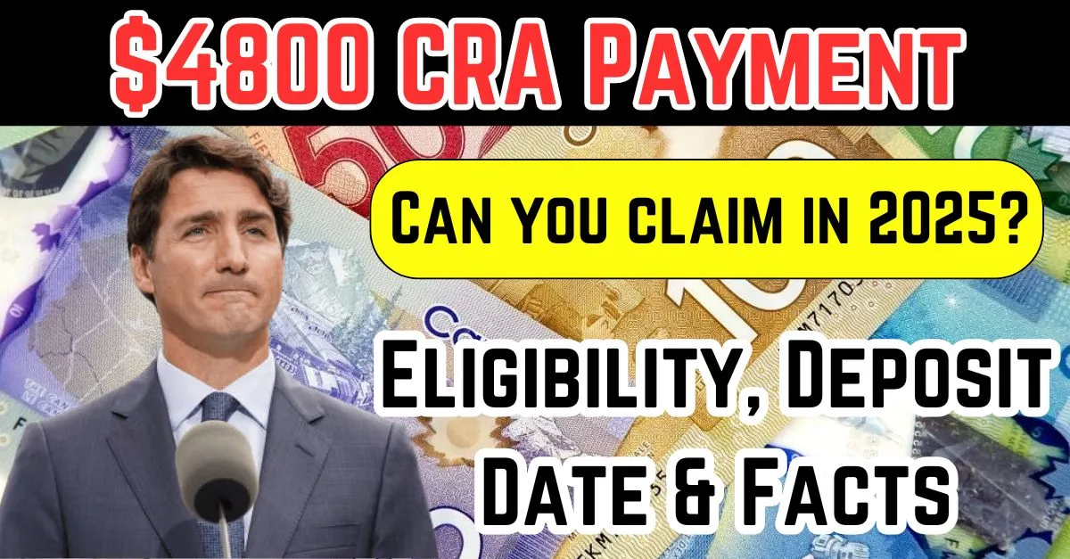 $4800 CRA Payment 