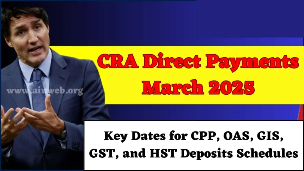 CRA Direct Payments March 2025