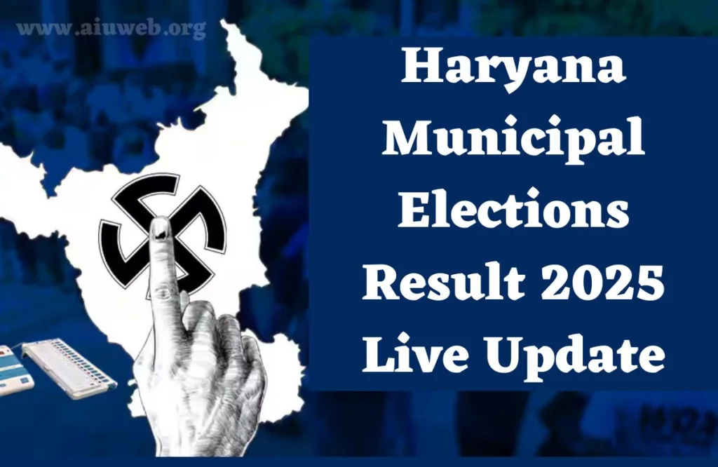 Haryana Municipal Elections Result 2025 Live