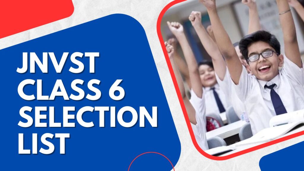 JNVST Class 6 Selection List