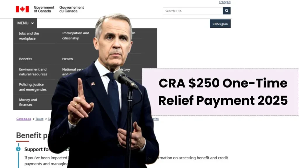 CRA $250 One-Time Relief Payment 2025