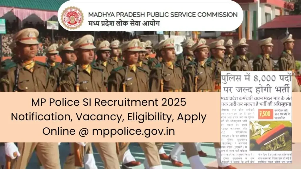 MP Police SI Recruitment 2025