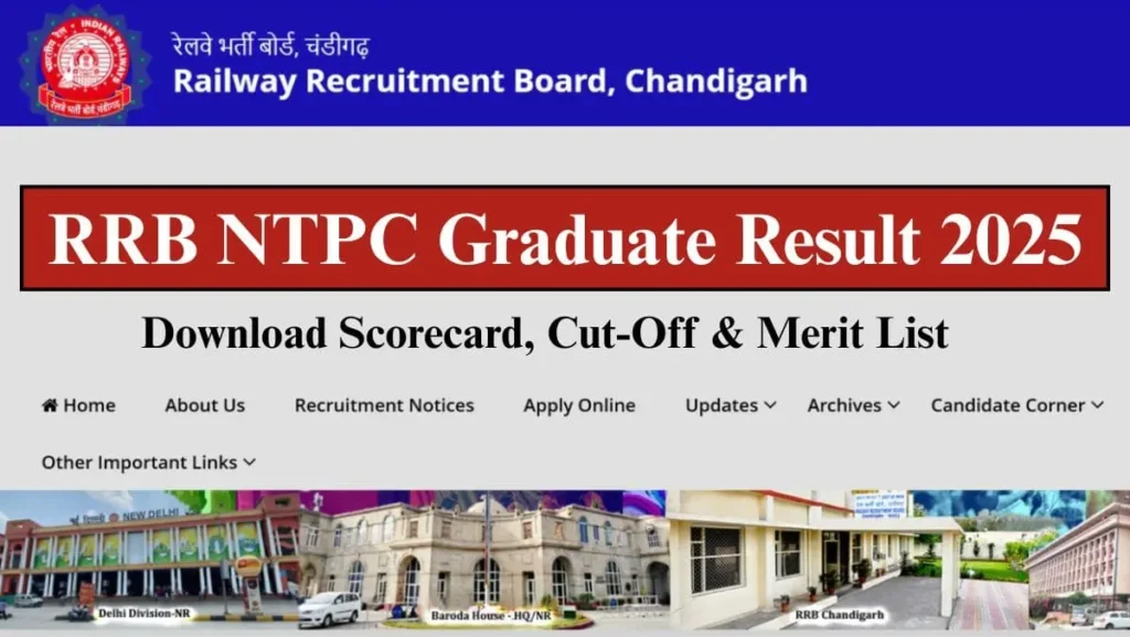 RRB NTPC Graduate Result 2025