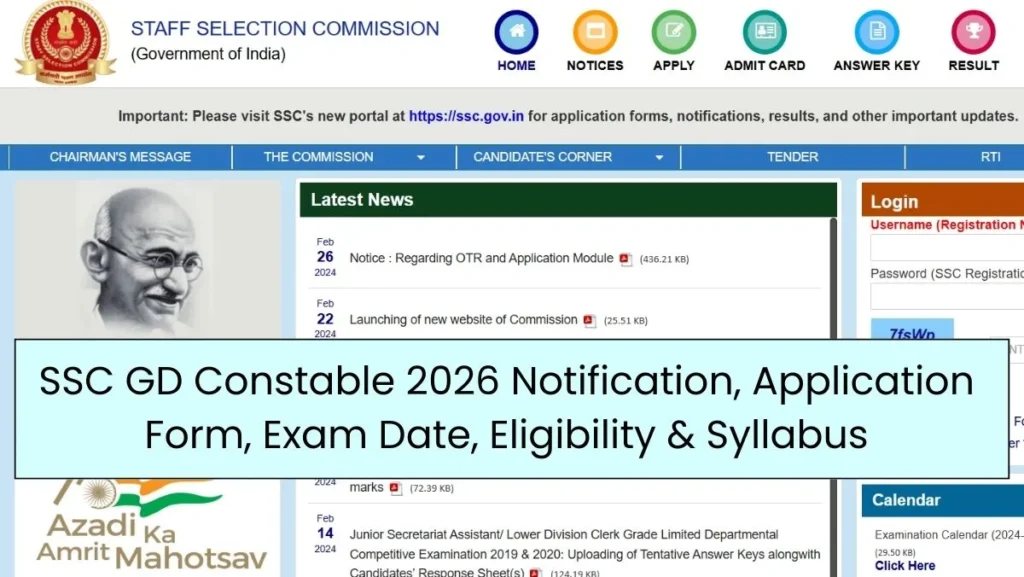 SSC GD Constable 2026