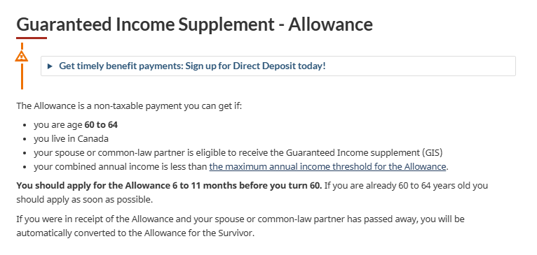 $1395 Canada GIS Allowance 2025
