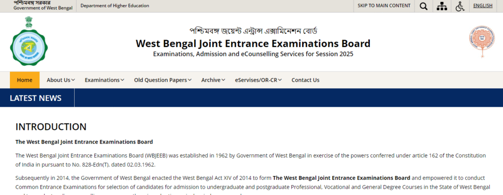 How to Download for WBJEE JENPAS UG  Admit Card 2025