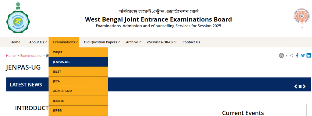 How to Download for WBJEE JENPAS UG  Admit Card 2025