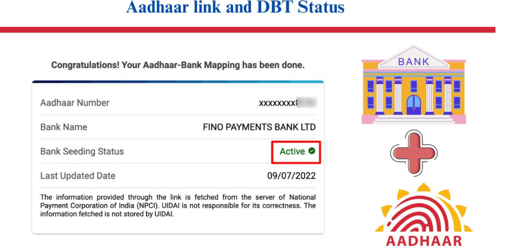 Check Direct Benefits Transfer Status